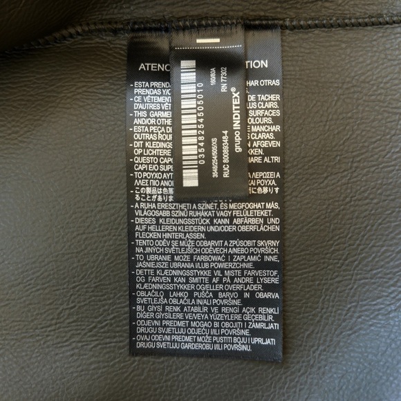 ZARA | NWOT FAUX FUR JACKET ZW COLLECTION DARK GREEN KHAKI TEDDY COAT | EXTRA SM - Picture 8 of 12